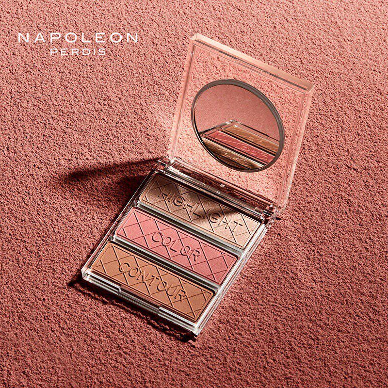 澳洲napoleon拿破仑精致修容三色盘遮瑕高光腮红阴影7.4g