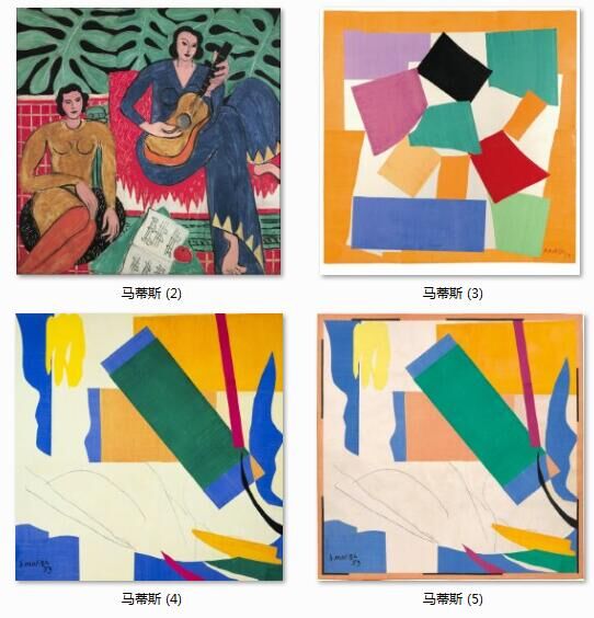 马蒂斯抽象风工作室墙壁装饰画