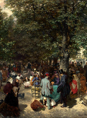 门采尔Adolph Menzel欧美油画宫廷贵族人物客厅壁画风景挂画墙画