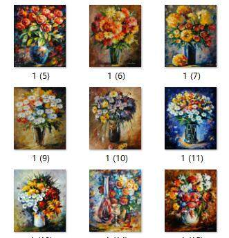 阿夫列莫夫leonidafremov风景花卉刮刀绚丽色彩喷绘油画a10