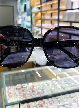 芭芭拉2023新款墨镜韩版时尚大框圆形太阳镜女防紫外线眼睛2304