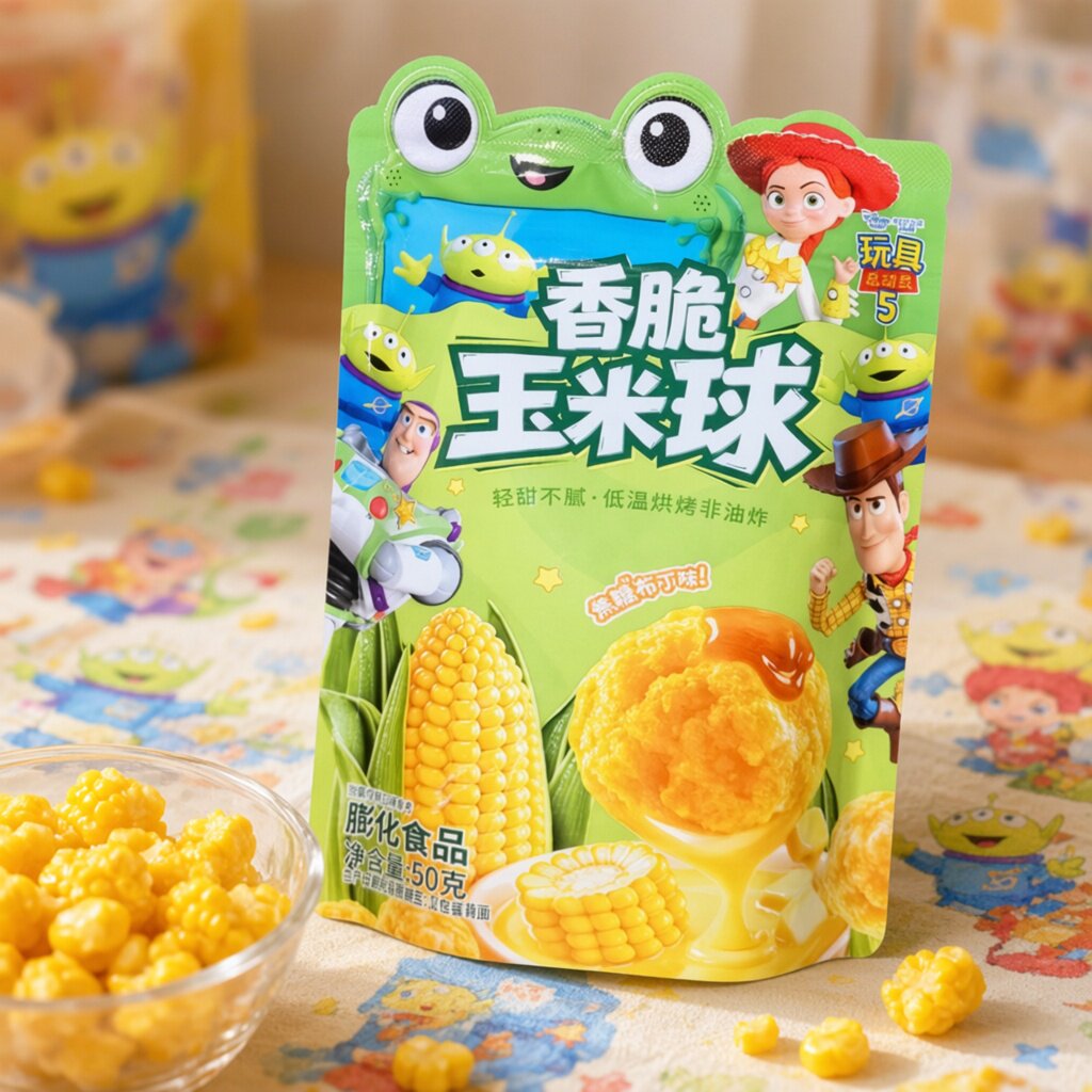 滨崎焦糖布丁味香脆玉米球50g