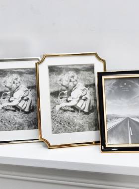 出口原单6寸7寸金属相框摆台情侣婚纱照片轻奢高级简约时尚礼物