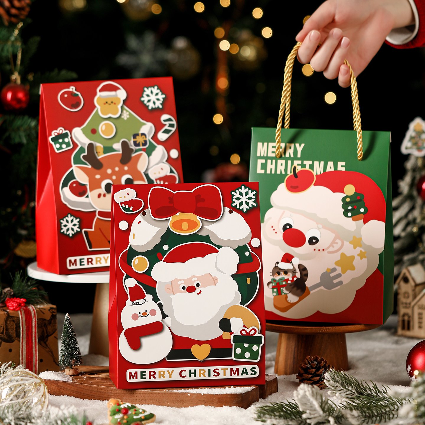 圣诞节包装盒礼品袋伴手礼盒
