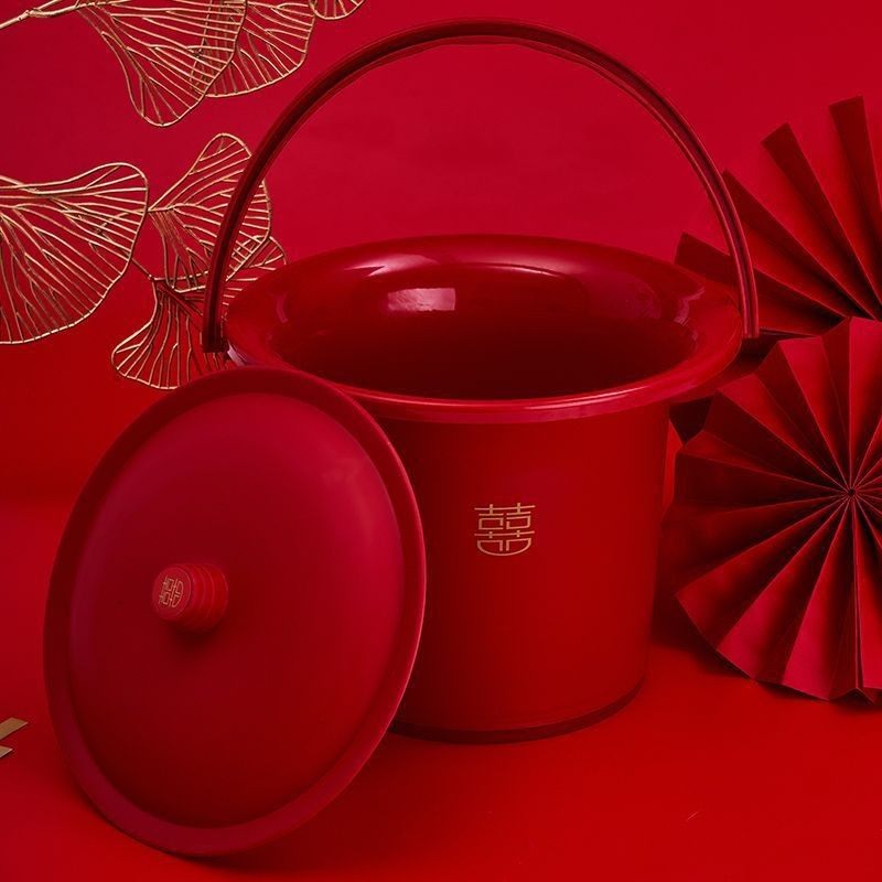 子孙桶结婚新娘陪嫁婚庆用品手提式马桶乔迁新居坐便桶尿盆痰盂,节庆用品/礼品,陪嫁用品套装,淘宝优惠券,粉丝福利购,淘宝优惠卷