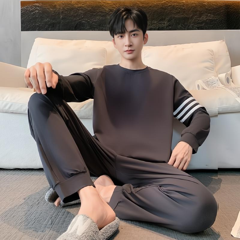 男士纯棉睡衣套装可外穿
