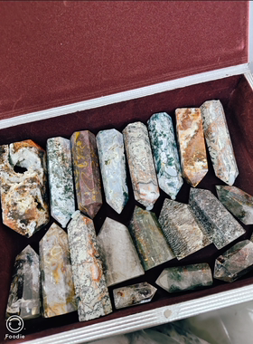 水晶幽灵玛瑙矿石女娲石柱子摆件孤品