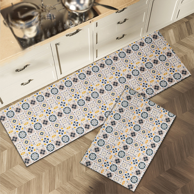 厨房地垫防油防水可擦免洗长条地毯家用厨房耐脏吸油吸水垫JF0247