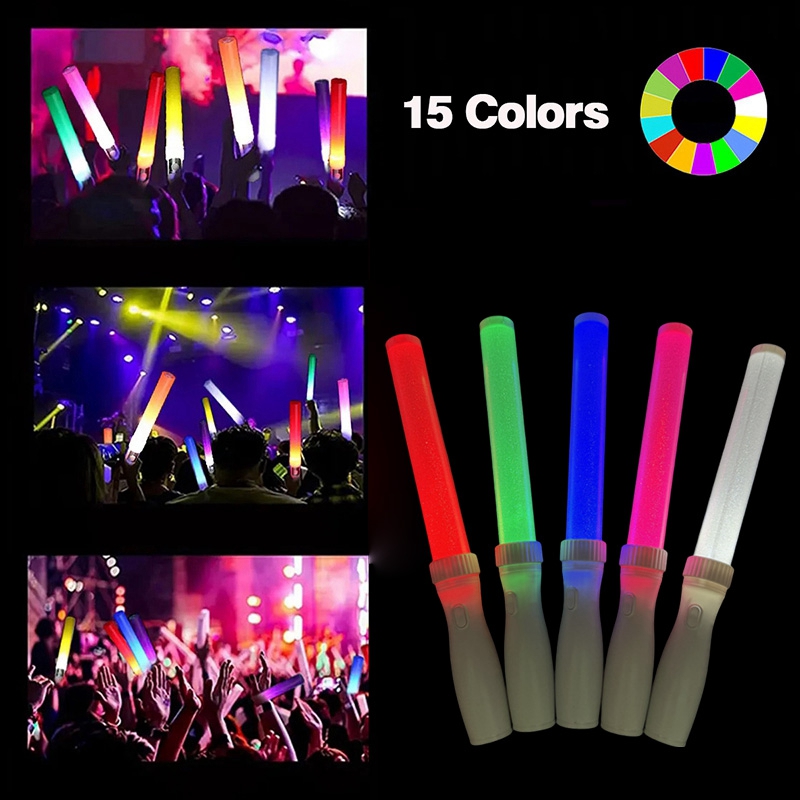 演唱会遥控变色应援棒发光荧光棒led场控灯棒租售助威道具音乐节