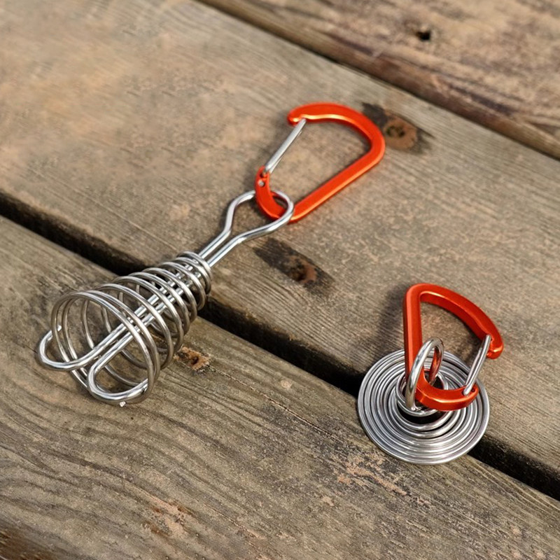 户外栈道露营地钉木板帐篷固定铝合金鱼骨钉可调节天幕甲板固定钉