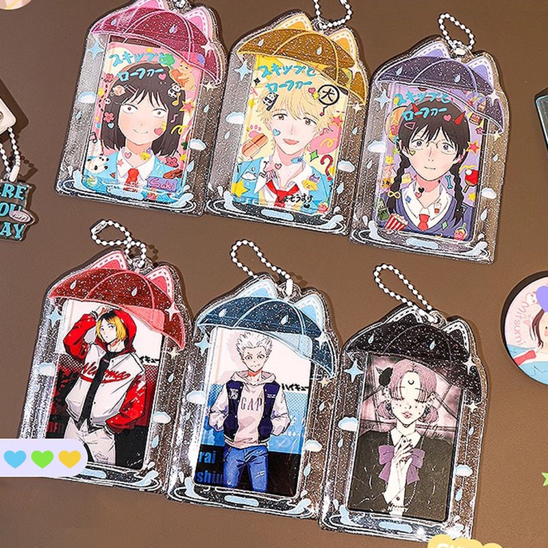 PVC果冻雨伞卡套小卡证件套保护套谷美纸片证件套痛包KG0179