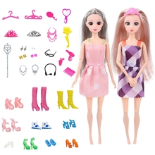 芭比洋娃娃配件 鞋子首饰衣服配饰服装套装礼盒换装玩具VE1014