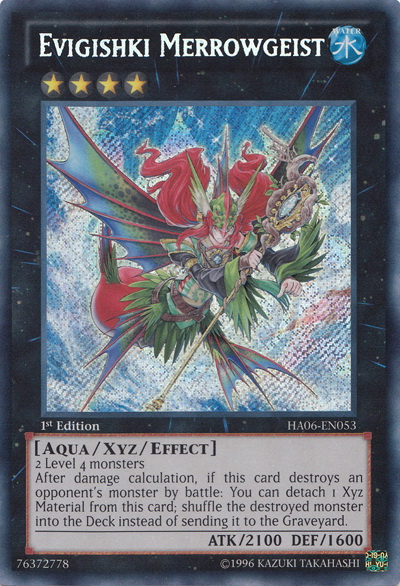 游戏王 美版 正版 - 邪遗式人鱼幽灵 Evigishki/银碎/HA06