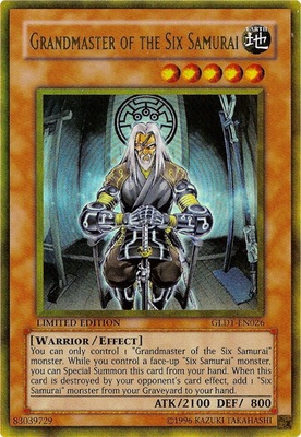 游戏王 美版 正版 - 六武众的师范 Grandmaster/黄金/GLD1/限定