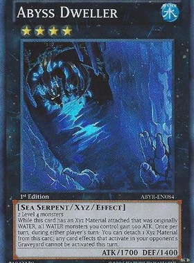 游戏王 美版 正版 - 深渊的潜伏者 Abyss Dweller/面闪/ABYR