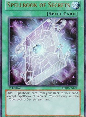 游戏王 美版 正版 - 奥义之魔导书 Spellbook of/金闪/REDU