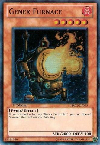游戏王 美版 正版 - 次世代热炉人 Genex Furnace/面闪/HA02