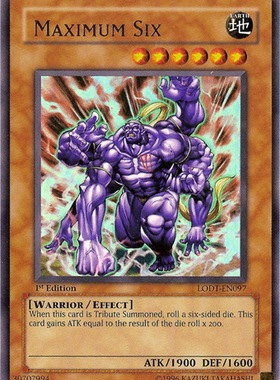 游戏王 美版 正版 - 最大值六 Maximum Six/金闪/LODT