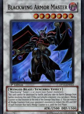 游戏王 美版 正版 - 黑羽 铠翼鸦 Blackwing Armor/面闪/DP11