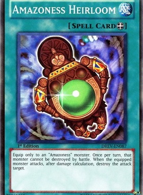 游戏王 美版 正版 - 亚马逊的秘宝 Amazoness Heirloom/面闪/DREV