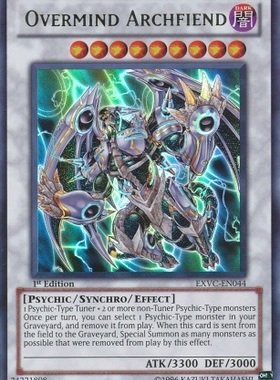 游戏王 美版 正版 - 精神超载恶魔 Overmind Archfiend/金闪/EXVC