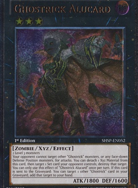 游戏王 美版 正版 - 鬼计妖魔 阿鲁卡德 Ghostrick/3D/SHSP