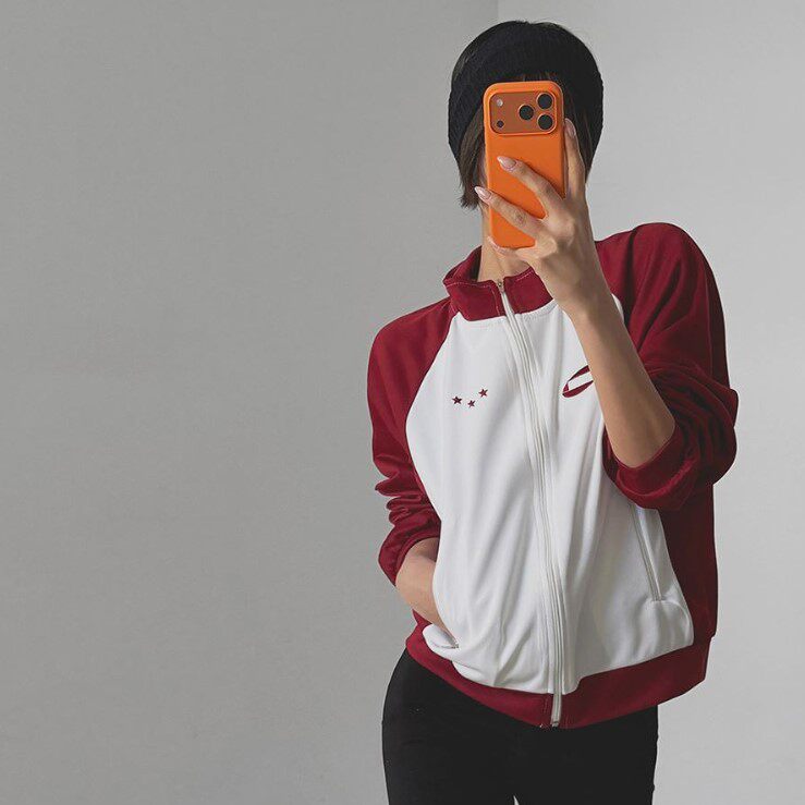 My girl春季新款韩国代购简约流行时尚百搭舒适拼色显瘦短外套