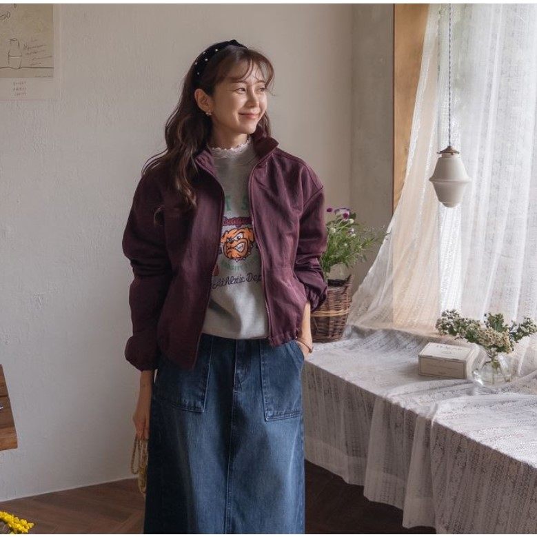 My girl秋季新款韩国代购舒适简约流行甜美可爱淑女气质短外套