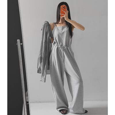 My girl春夏季新款韩国代购休闲简约流行时尚百搭显瘦连衣长裤