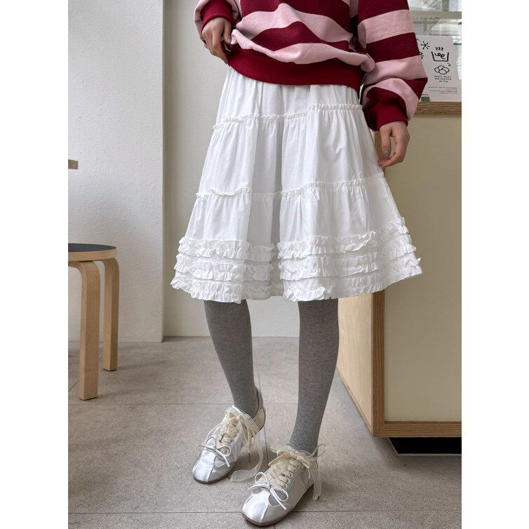 My girl春季新款韩国代购简约风流行百搭时尚舒适显瘦半身中裙