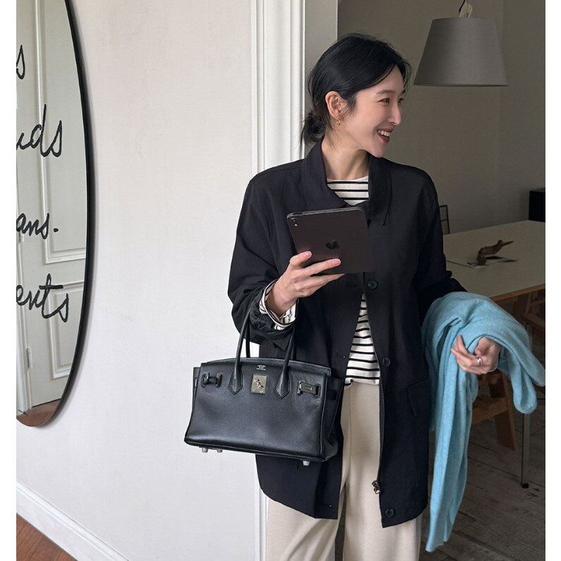 春季新款韩国代购简约流行百搭时尚舒适显瘦休闲风纯色中长款外套