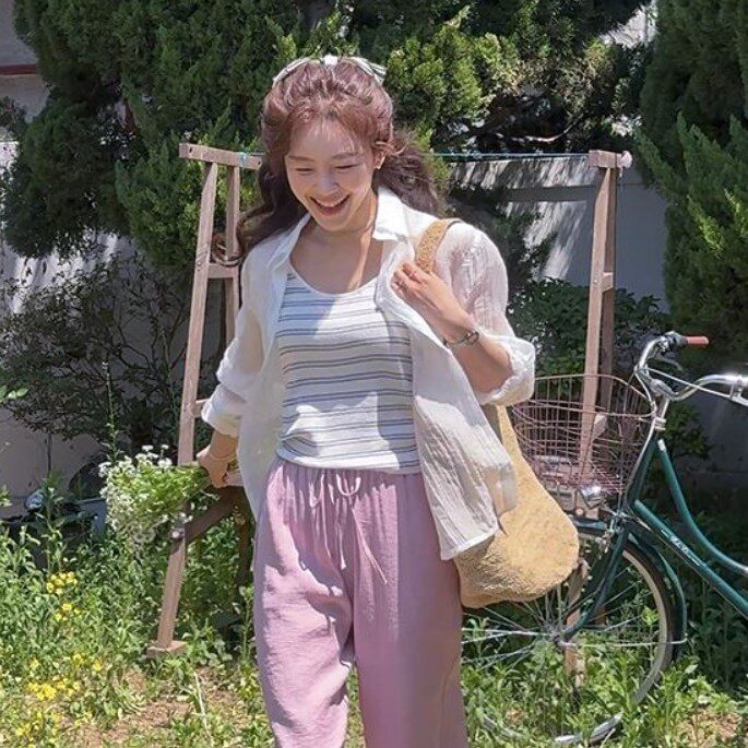 My girl夏季新款韩国代购流行时尚百搭简单甜美可爱长袖薄衬衫