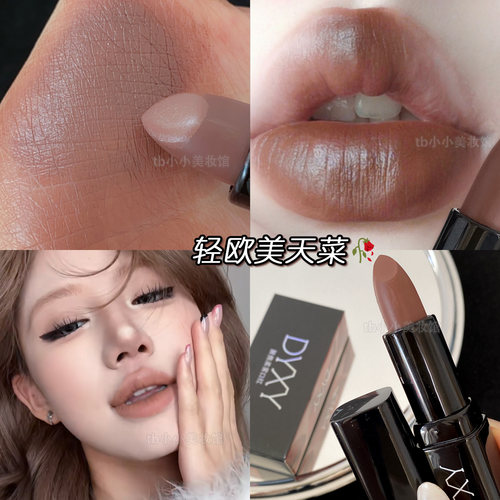 DYXY口红原生灰棕色裸土雾面唇釉