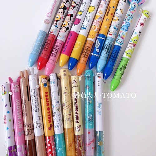 现货！日本带回三丽鸥迪士尼双色耳朵圆珠笔mimi可爱卡通文具