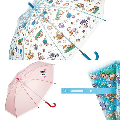 现货！日本史努比上学熊星之卡比可爱透明长柄雨伞 成人儿童可用
