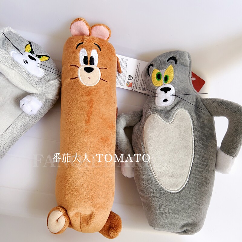 日本带回正版猫和老鼠汤姆杰瑞可爱异性造型笔袋文具袋杂货包图片