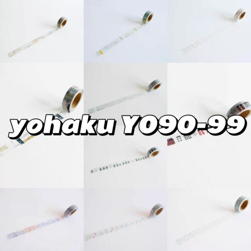 yohaku余白胶带元y90-99日本复古北海道和纸胶带雾面蜡纸盐系和纸