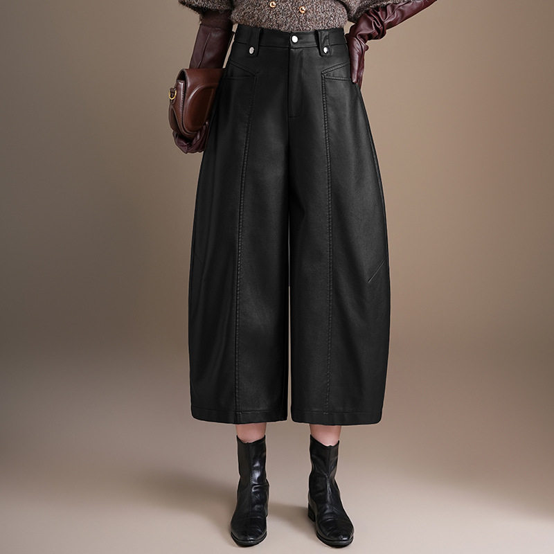 宾利酷堡女裤女PU皮裤女2026秋冬