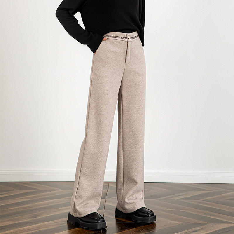 宾利酷堡女裤女如果人字纹绵羊毛