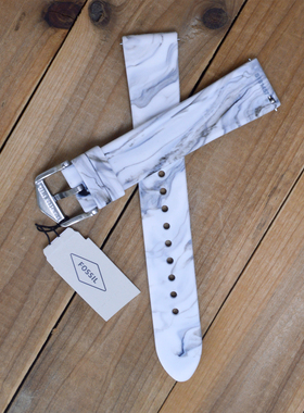 适配FOSSIL化石表带18mm时尚手表配件防水防汗柔软快拆针扣硅胶