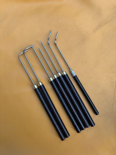 金工焊针 钛合金焊针，黄金白银首饰焊接辅助引针红木柄防烫