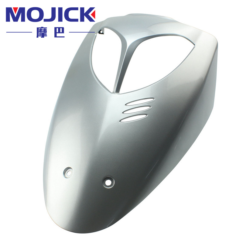 踏板车配件适用豪爵悦星HJ125T-9A/9C/9D前面板斜板大板外壳灯箱