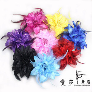 肚皮舞胸花 霓莎 大花朵 肚皮舞饰品 印度舞蹈头饰 肚皮舞头花