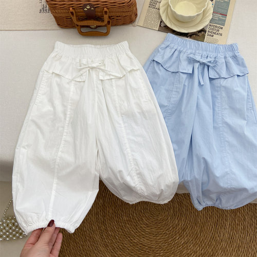 舒适薄款收口灯笼裤夏季新品