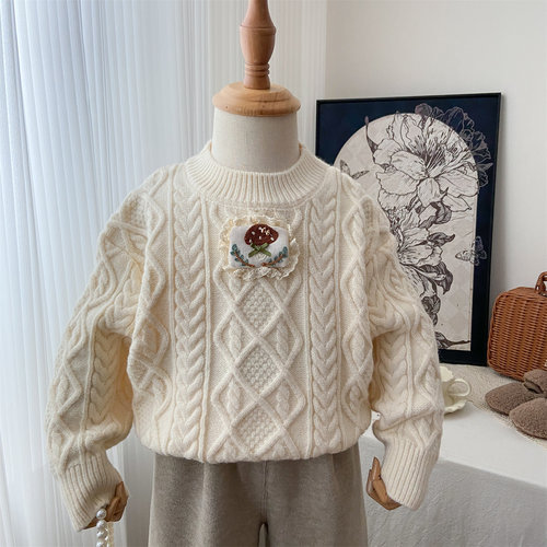 加厚麻花毛衣韩系甜美风