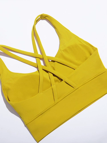 Бретели, спортивный бюстгальтер, нижнее белье, противоударный бюстгальтер пуш-ап для спортзала, быстросохнущая одежда для йоги, белый жилет