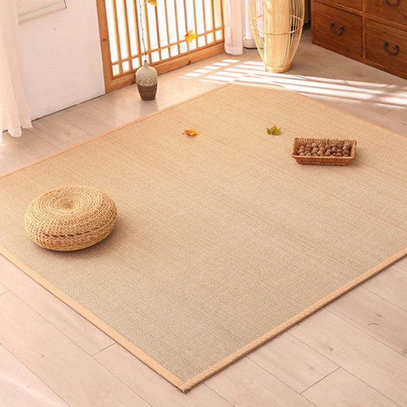 日式竹编地毯凉席地垫飘窗垫客厅茶室编织毯草编草席铺榻榻米垫子,居家布艺,地毯,淘宝优惠券,粉丝福利购,淘宝优惠卷