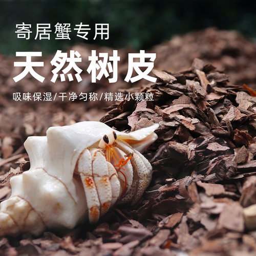 陌派寄居蟹专用天然树皮垫材～吸味保湿颗粒均匀新手垫材造景
