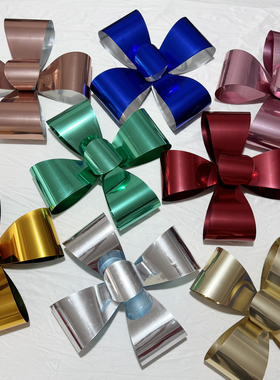 新年圣诞美陈dp点摆件礼盒蝴蝶结红色金色蓝色银色粉色超大蝴蝶结