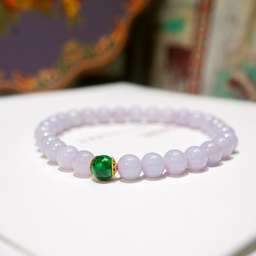 天然紫翡手串新中式款式